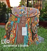 Mochila Estampada Flores