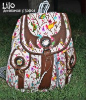 Mochila lona Estampada